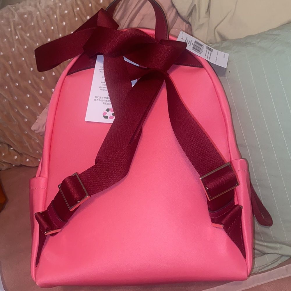 Kate ♠️ Spade Deep Dahli Chelsea Backpack! - Picture 3 of 12